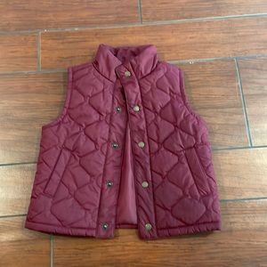 Janie and Jack Maroon Baby Boys Button Up Vest 18-24 Months